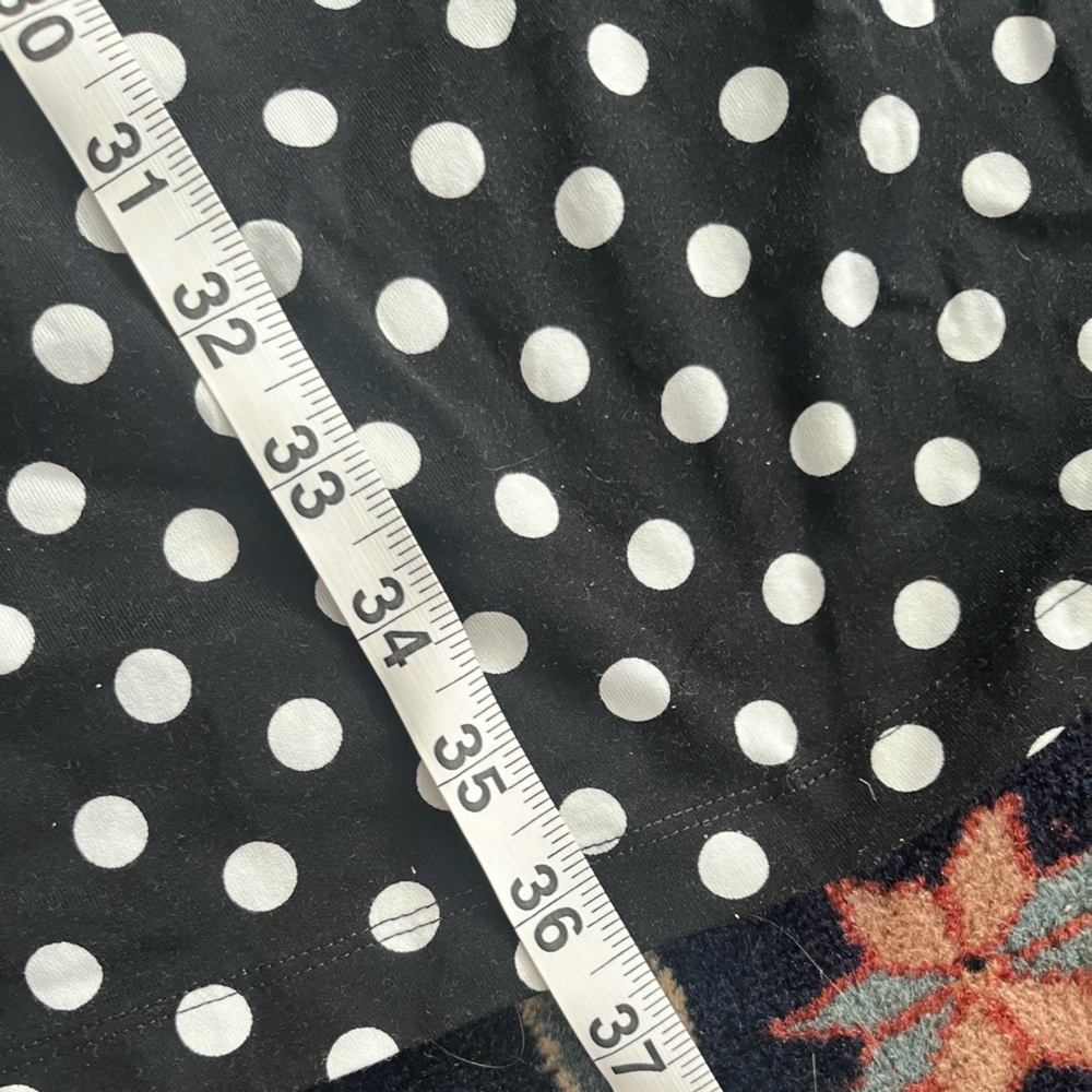 Marimekko Pallo shift black white polka dot cotton pockets midi S - Picture 6 of 9